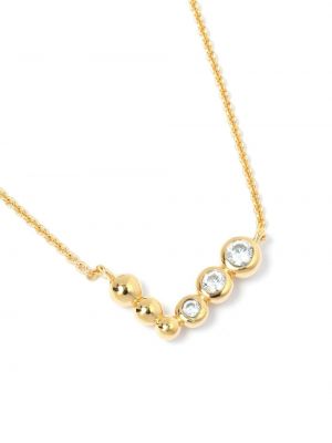 Křišťálový náhrdelník s korálky Missoma zlatý