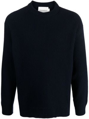 Sweter wełniany Closed niebieski