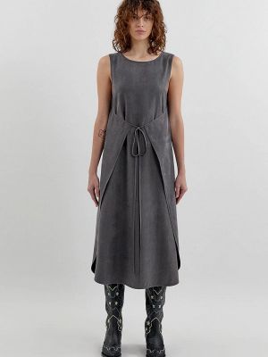 Платье Unique Fabric серое
