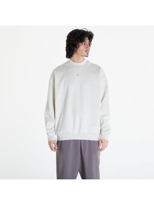 Μελανζέ φούτερ με λαιμόκοψη Adidas Originals λευκό