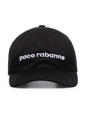 Шапка с козирки Paco Rabanne черно