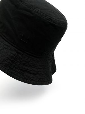 Mütze mit stickerei aus baumwoll Acne Studios schwarz