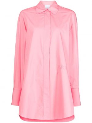 Oversize памучна риза Patou розово