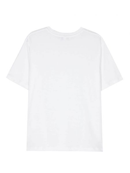 T-krekls ar apaļu kakla izgriezumu Lardini balts
