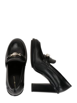 Pantofi cu toc cu platformă Tommy Hilfiger negru