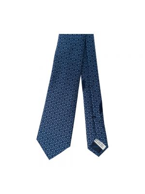 Krawat żakardowy Salvatore Ferragamo niebieski