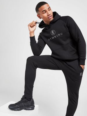 Gym King Pro Fleece Overhead Tracksuit - Black, Black