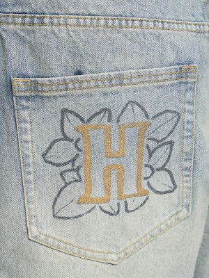 Szorty jeansowe z przetarciami Honor The Gift niebieskie