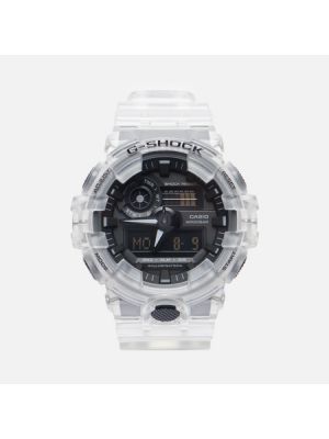 Белые прозрачные часы Casio