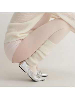Hlačne nogavice iz alpake Reserved bela