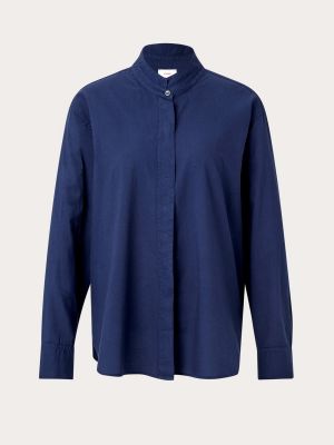 Camisa de algodón Xirena azul