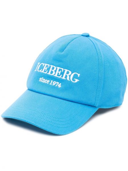 Brodert cap Iceberg blå