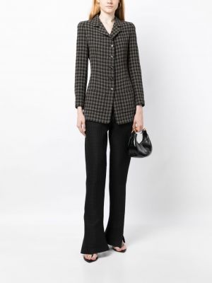 Tweed karierter blazer Chanel Pre-owned