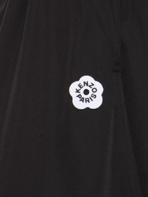 Πλισέ φούστα mini Kenzo Paris μαύρο