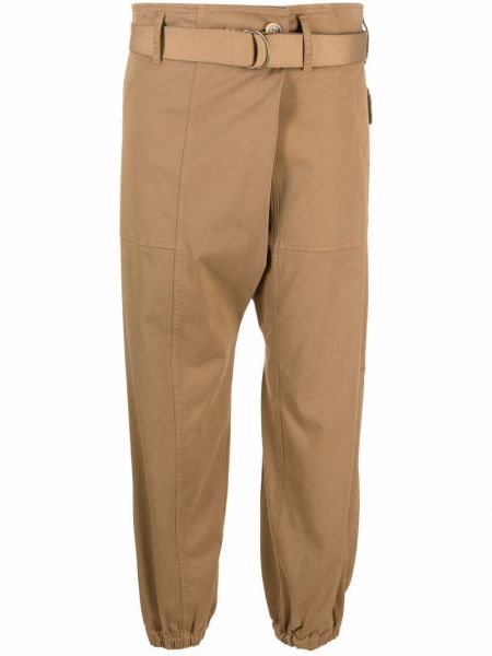 Pantalones cargo Semicouture marrón