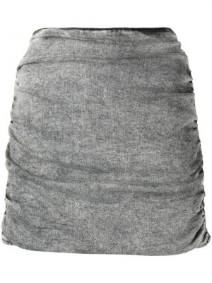 Bavlněné přiléhavé mini sukně na zip Retrofete