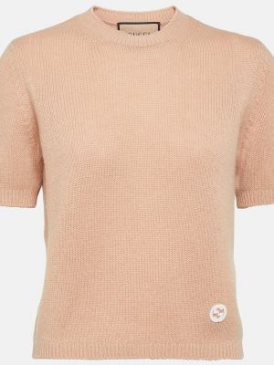 Кашемировый свитер Gucci розовый