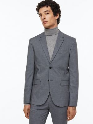 Пиджак скинни H&m серый