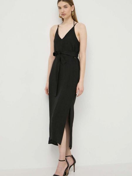 Чорна довга сукня Armani Exchange