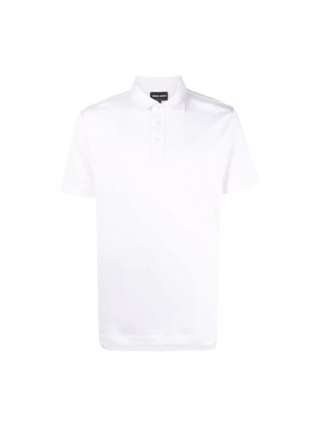 Koszulka elegancka Giorgio Armani biała