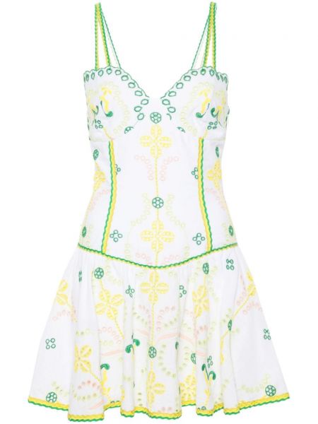 Robe brodé Charo Ruiz Ibiza blanc