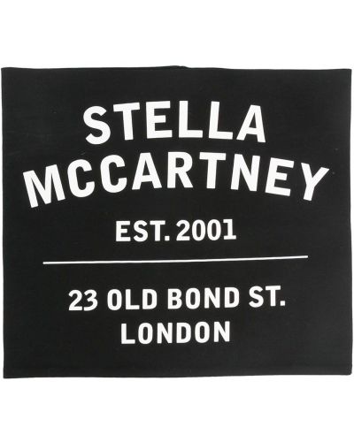 Bufanda con estampado Stella Mccartney negro