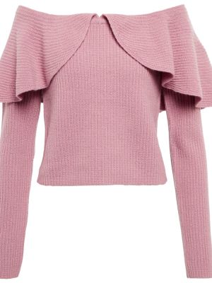 Sweter wełniany Altuzarra różowy