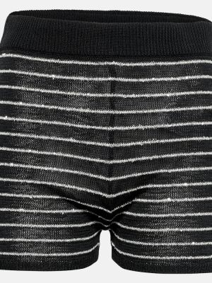 Pantaloni scurți din bumbac tricotate Brunello Cucinelli