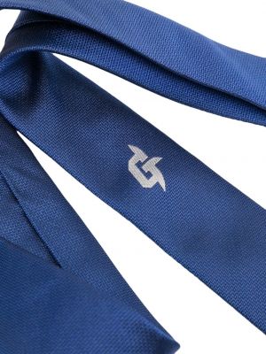 Hedvábná kravata s výšivkou Givenchy modrá