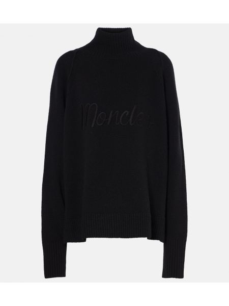 Cashmere ull turtleneck Moncler svart