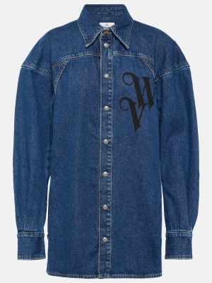 Chemise en jean Vivienne Westwood bleu