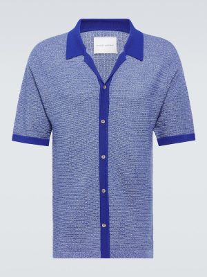 Vlněná košile King & Tuckfield modrá