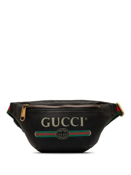 Колан Gucci Pre-owned черно
