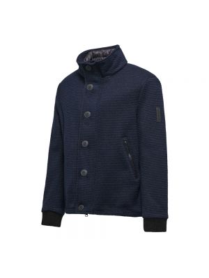 Abrigo corto con botones de lana Bomboogie azul