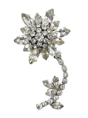 Brosche mit kristallen Jennifer Gibson Jewellery silber