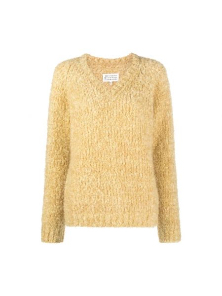 Sweter z wiskozy Maison Margiela żółty
