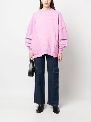 Oversize sweatshirt aus baumwoll Khrisjoy pink