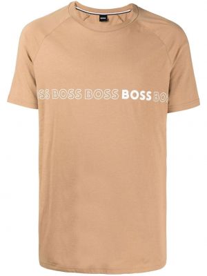 T-shirt Boss brun