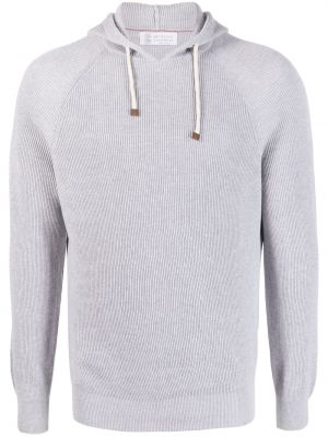 Hoodie Brunello Cucinelli grå