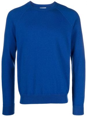 Kašmírový sveter s okrúhlym výstrihom Malo modrá