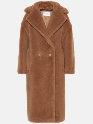 Шерстяное пальто Max Mara коричневое