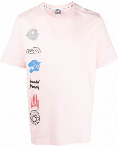 Camiseta con estampado Puma rosa