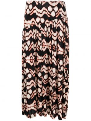 Midi sukně s potiskem s abstraktním vzorem Ulla Johnson