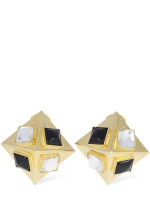 Σκουλαρίκια με πετραδάκια Alessandra Rich χρυσό