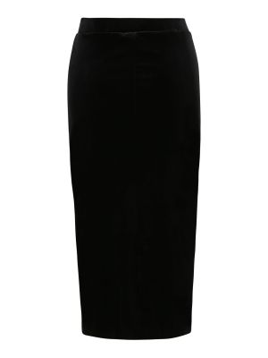 Midi suknja Pieces Tall crna