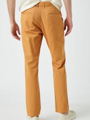 Pantaloni cu picior drept Koton portocaliu