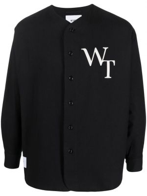 Памучна риза Wtaps черно