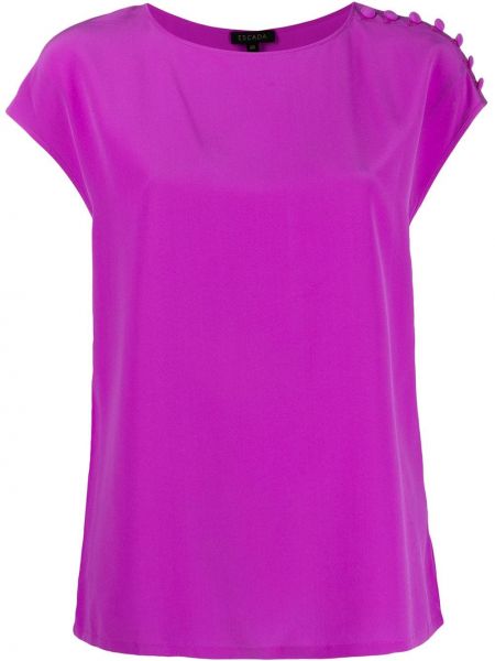 Блузка з короткими рукавами Escada, рожева