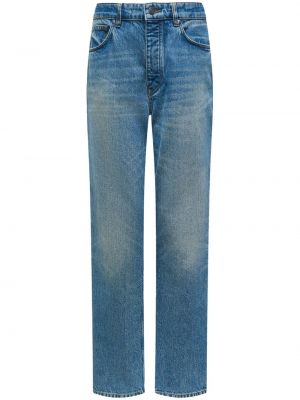 Straight leg jeans di cotone 12 Storeez blu