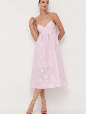 Midi šaty Custommade růžové